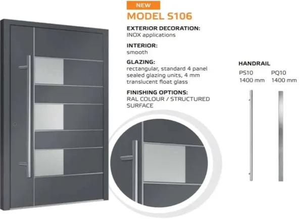 Hauseingangstür Solano 90 Modell S106