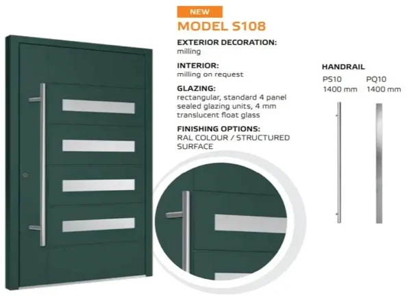 Hauseingangstür Solano 90 Modell S108