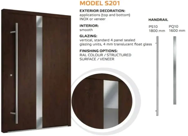 Hauseingangstür Solano 90 Modell S201
