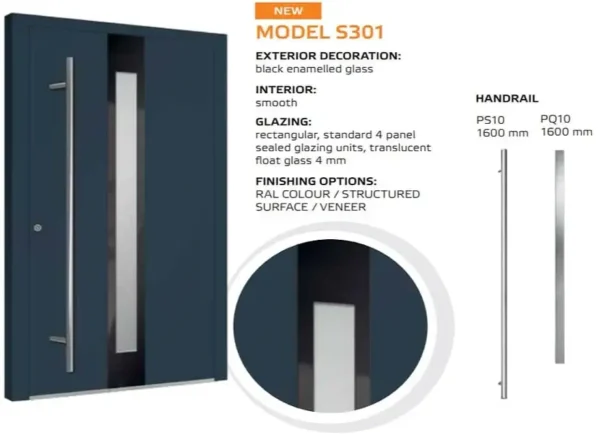 Hauseingangstür Solano 90 Modell S301